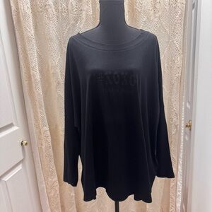 Ulla Popken Black Long Sleeve YU Top